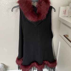 Faux fur vest